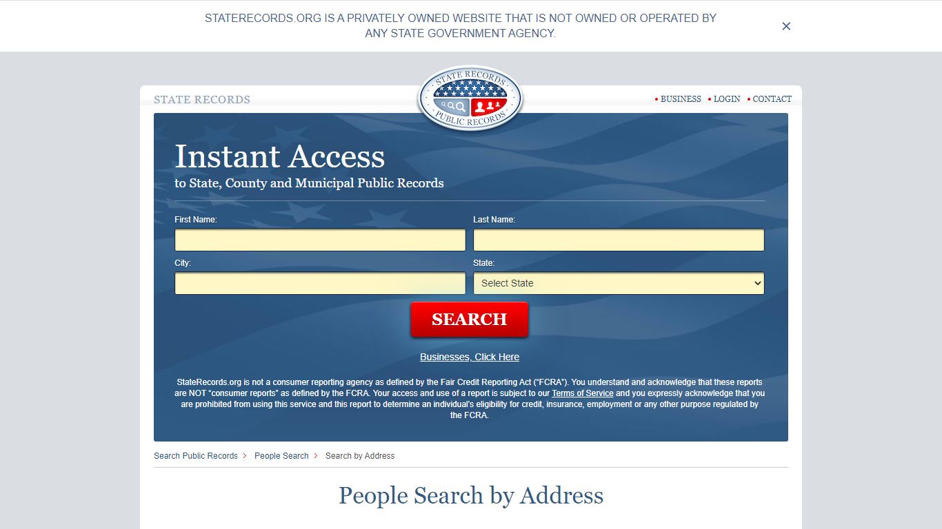 People Search by Address | StateRecords.org